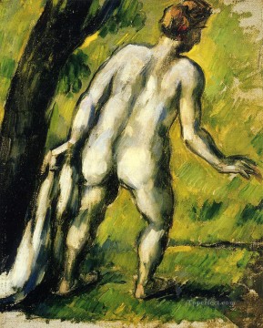  impressionistic Canvas - Bather from the Back Paul Cezanne Impressionistic nude